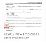 New Employee Info