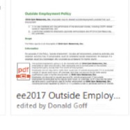 Outside Employment Agreement